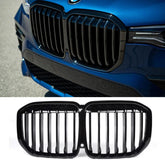 Bmw X7 G07 2018 On - Front Grill - Solid Slat Style - Gloss Black